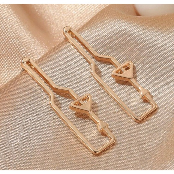 Wine Bottle and Glass Cutout Earrings - Picture 2 of 2